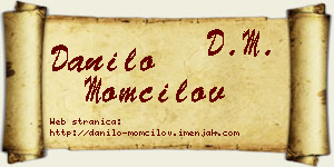 Danilo Momčilov vizit kartica